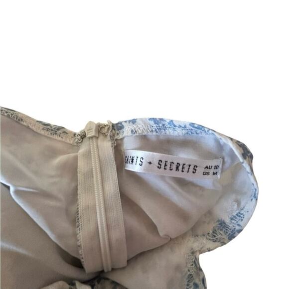 Hello Molly Saints + Secrets BIRDS FLY HIGH DRESS BLUE Medium - Picture 6 of 8